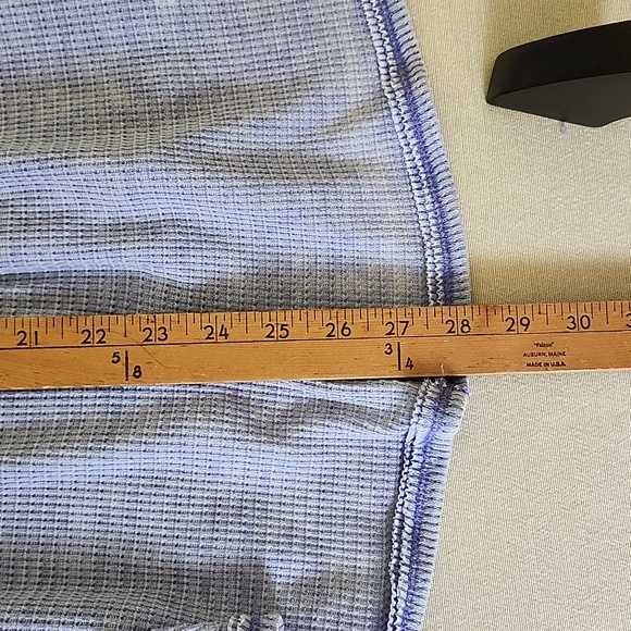 We The Free Women's Purple Loose Fitting, Asymmetrical Long Sleeve T-Shirt - Picture 15 of 15